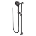 thumbnail image 1 of Moen 3670EPBL 5-Function Massaging Handshower with Toggle Pause, includes 30-Inch Slide Bar and 69-Inch Hose, Matte Black, 1 of 4