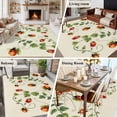 thumbnail image 5 of 5'x8' Area Rugs, Ladybugs Eucalyptus Indoor Outdoor Area Rug for Living Room Bedroom, Spring Botanical Leaves Green Washable Bathroom Rugs Kitchen Floor Carpet Mats Home Decor Aesthetic, 5 of 8