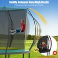 thumbnail image 3 of 14 Ft Trampoline for Kids and Adults, Outdoor Trampoline with Fiberglass Rods and Smart Zipper System Zero Gaps, Segmart Recreational Trampoline with Enclosure Net, 880LBS Heavy Duty Trampoline, 3 of 8