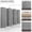 Light Gray, variant on Sorbus 7-Panel Extra Wide Folding Room Divider, Chocolate Mesh Hand-Woven Privacy Screen