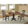 thumbnail image 2 of 36" Solid Wood Square Dual Drop Leaf Dining Table with 2 Dining Chairs, 2 of 6