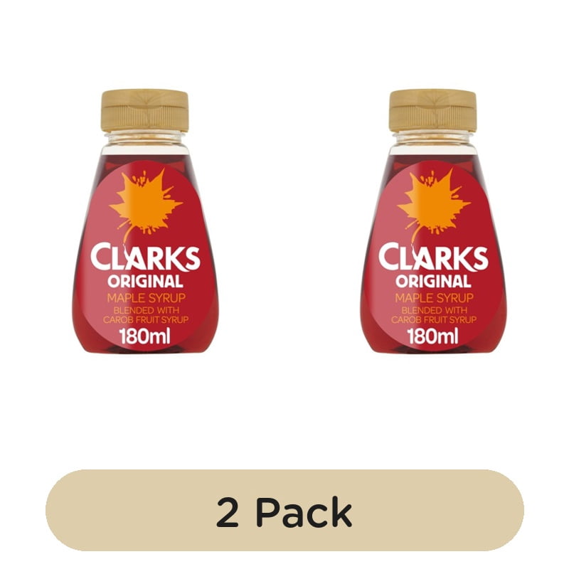 Clarks Original Maple Syrup & Carob Fruit Blend 180ml, British Import (Pack of 2)