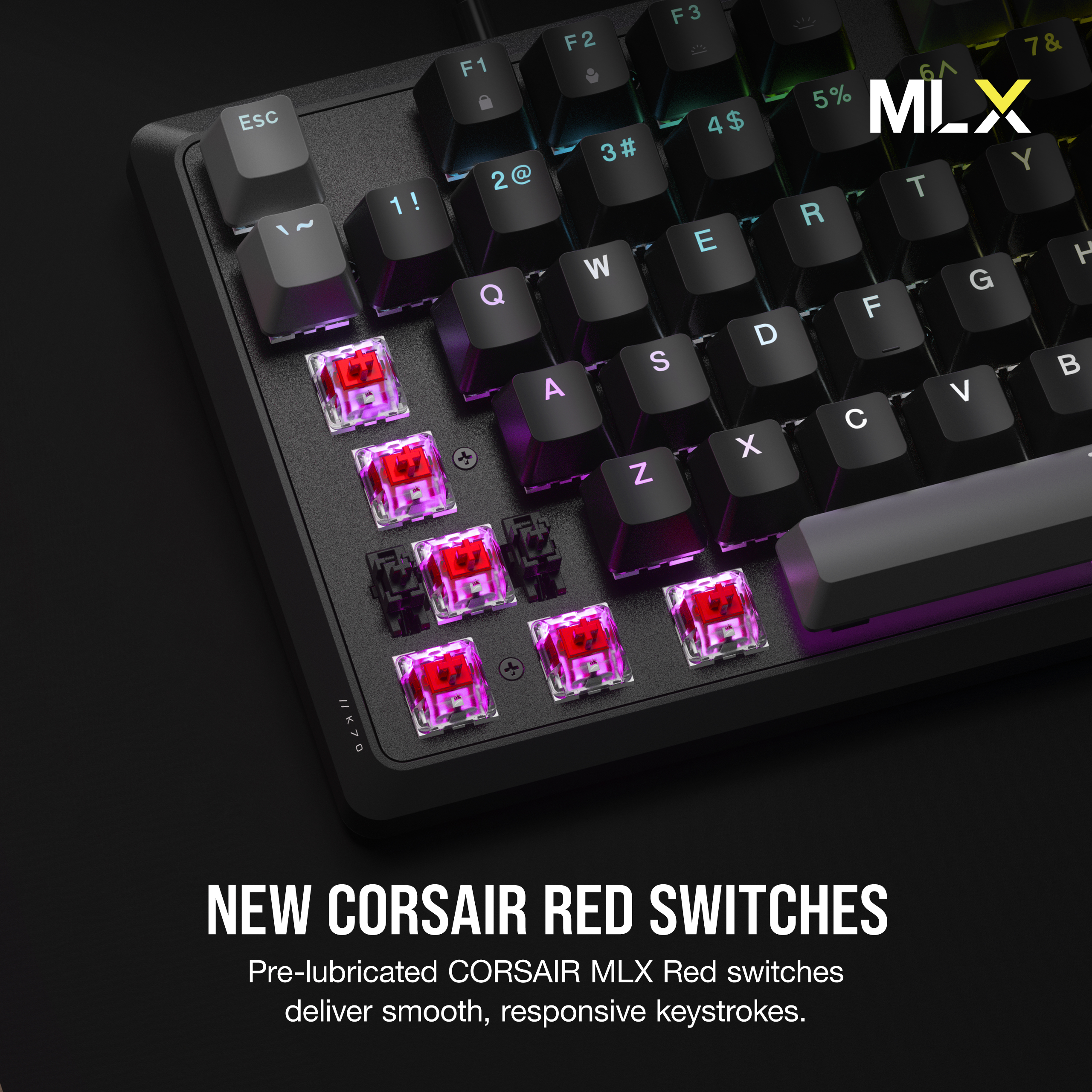 Corsair K70 Core RGB Mechanical Gaming Keyboard, Gray photo 5