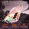 thumbnail image 2 of CASEFIV for Samsung Galaxy S26 Plus Case,[Magnetic Invisible Stand][Military-Grade Drop Protection] Slim Glossy Marble Pattern Back Shockproof Protective Phone Cover,Rose Gold Marble, 2 of 7