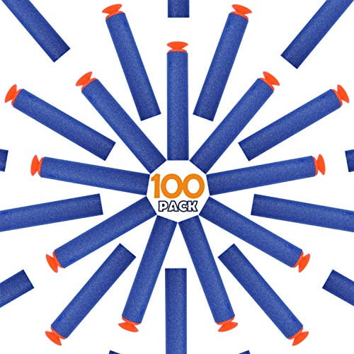 Refill Darts Universal Suction Dart Foam Bullet 100-Dart Refill Pack for Nerf N-Strike Elite Series Blasters Toy Gun