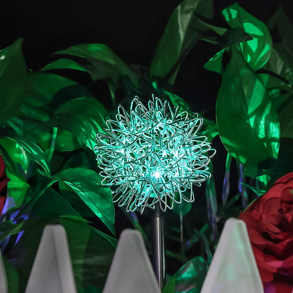 EpicGadget Solar Dandelion Light, Changing Multi Color Outdoor Dandelion Solar Garden Decorative Lights for Walkway Pathway Backya