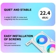 thumbnail image 4 of Enfriador Memoria RAM 4 Pines PWM/5 V 3 ARGB PC Radiador para DDR4 DDR5() Blanco, 4 of 7
