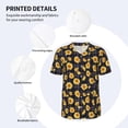 thumbnail image 3 of Hirioo Royal Blue Plaid Sunflower for Men's Baseball T-shirt Shirts Short Sleeve Casual Summer Button Stretch T Shirts,Size S-4XL-Medium, 3 of 7