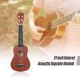 thumbnail image 3 of 21-inch colorful acoustic tenor ukulele set in basswood with carrying bag, uke strap, strings, pick, and tuner, 3 of 8