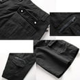 thumbnail image 4 of Homeyce Kangoosport Men's Outdoor Shorts Zipper Pocket Quick-Dry Kangosport Shorts Casual Military Work Casual Below Knee 3/4 Cargo Shorts Solid Color Elastic Waist Short Pants,Black M, 4 of 7