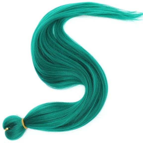 SOPOTUTU Long Green Hair Extensions for Braiding Soft Durable Pre Stretched Design