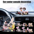 thumbnail image 2 of Car Interior Decoration Cute Couple Action-Figure Auto Ornament' Dash Lot C9, 2 of 8