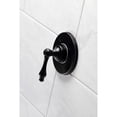 thumbnail image 2 of Kingston Brass KS3030AL  Single-Handle Three-Way Diverter Valve with Round Trim Kit, Matte Black, 2 of 9
