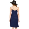 thumbnail image 4 of Made by Johnny Women's V-Neck Spaghetti Strap Tunic Short Dress XL NAVY, 4 of 6