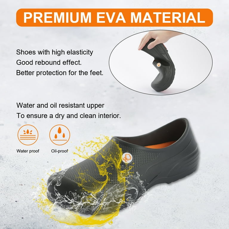 Slip Resistant Shoes for Men - Zapatos para trabajar en Restaurante de Mujer  Unisex Non Slip Work Shoes Waterproof Food Service Kitchen Shoe Chef  Restaurant Slip 