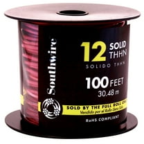 Southwire 11589984 100' 12 Gauge Red THHN® Solid Wire