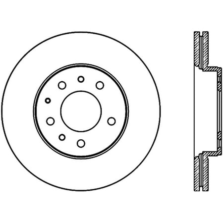 StopTech 127.45063L StopTech Sport Rotors; Drilled And Slotted; Front Left;11.10 in. Dia.; 1.92 in. Height; Fits select: 2003-2005 MAZDA 6