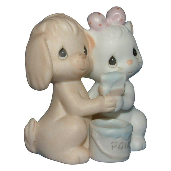 Precious Moments Figurine: BC912 True Blue Friends (2.5") Birthday Club