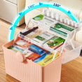 thumbnail image 5 of XKHZJL Multilayer Plastic Portable Storage Box, Multipurpose Organizer and Storage Case for Art Craft and Cosmetic, Portable Handled Storage Box for Home, School, Office, 5 of 5