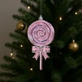 thumbnail image 4 of JeashCHAT Christmas Lollipop Ornaments, Glitter Plastic Lollipop Shaped Hanging Pendant, Candy Christmas Tree Ornaments Holiday Party Christmas Tree Decorations, 4 of 6