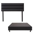 thumbnail image 1 of Box Base Cama Individual + Cabecera Londres Negro, 1 of 7