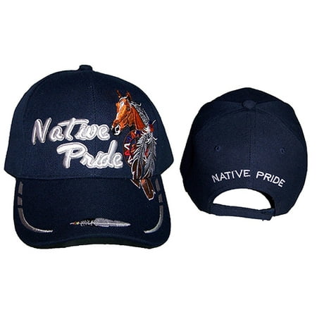 Horse & Feathers Native Pride Baseball Caps Hats Embroidered (CapNp667  ZW)