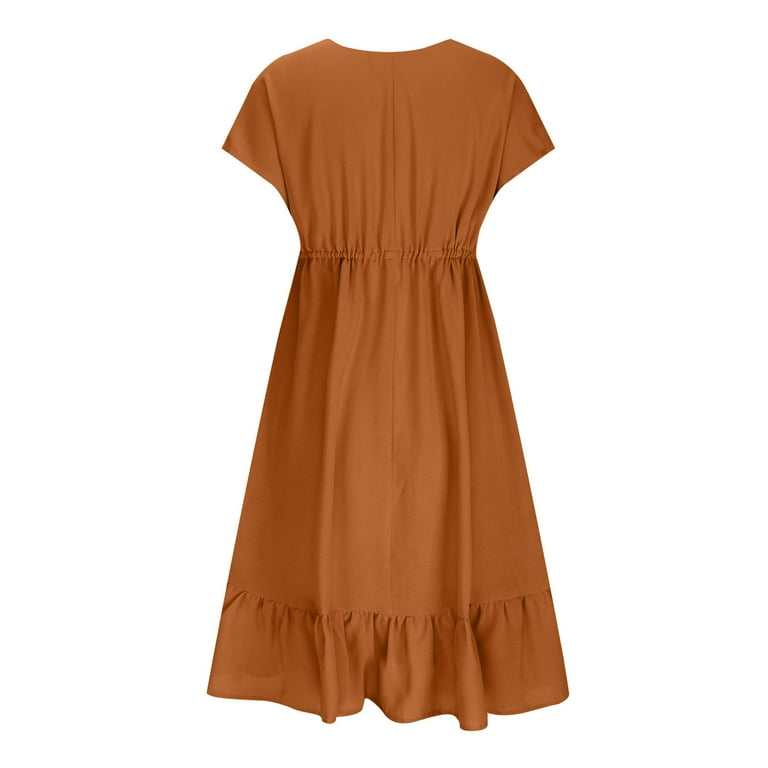 brown dress shoes for ladies Caramel Brown Corduroy Belted Shirt Dress - Mini Dresses