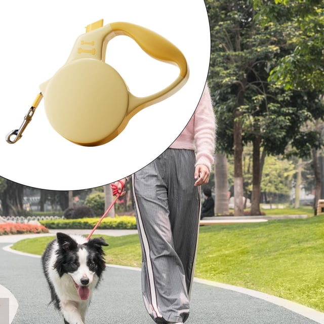Cuerda de Tracción Automática Yinane Correa Retráctil para Perro Amarillo