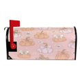 thumbnail image 3 of 25.4x20.78" Magnetic PVC Mailbox Cover Letter Box Cover Mailbox Wraps Post for Holiday Garden Yard Decor Pumpkins Adorned in Bows, 3 of 9