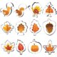 thumbnail image 1 of Cortadores de galletas de otoño Cortadores de galletas de Acción de Gracias Blätter Keks Cutter, 1 of 5