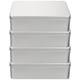 thumbnail image 1 of Caja organizadora de almacenamiento de dados de 4 piezas, soporte cuadrado, suministros, estuche duradero, contenedor de hojalata para el hogar, 1 of 1