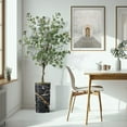 thumbnail image 3 of Artificial Tree in Modern Granite Effect Planter, Fake Eucalyptus Silk Tree for Indoor and Outdoor Home Decoration - 66" Overall Tall (Plant Pot Plus Tree), 3 of 5
