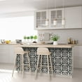 thumbnail image 6 of Mi Alma Black Beige Floral Peel & Stick Tiles - Vinyl Backsplash 8x8, 6 of 10