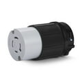 thumbnail image 1 of Female Plug End Grounded Plug Replacement, Twist-Lock 20A Amps 250V Volts, NEMA L15-20C, 4 Prong 3 Wire, Heavy Duty Commercial Grade Connectors Cord Receptacle Electrical Connector Outlet PVC, 1 of 9