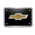 thumbnail image 2 of iPick Image for Chevrolet 3D Gold Logo on Black Billet Aluminum 2-inch Tow Hitch Cover, Official Licensed, 2 of 5