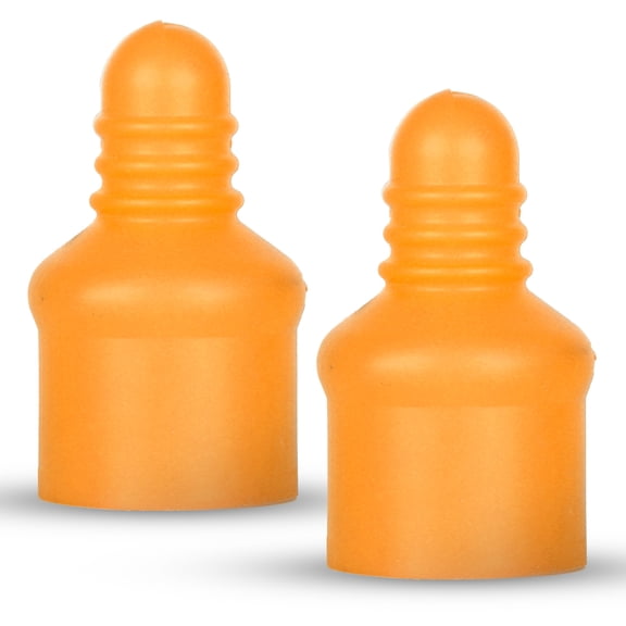 LeLuv Silicone Septum Sleeve 2 Pack Easyop Vacuum Pump Cylinder Accessory Sleeve Glow in the Dark Neon Orange