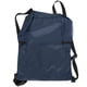 thumbnail image 2 of Mochila de doble hombro con bolsillo con cordón, bolsa de almacenamiento de viaje impermeable gruesa, azul marino, 2 of 14