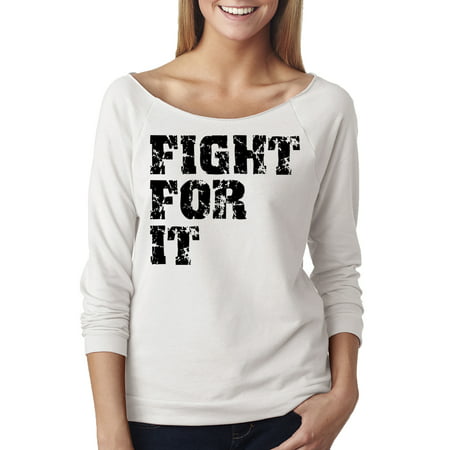 Fight For it Workout Apparel Off The Shoulder French Terry (Top 10 Best Shoulder Workouts)