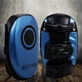 thumbnail image 1 of Kick Muay Thai Kickboxing, almohadilla corporal llamativa para patadas curvas, entrenamiento de boxeo MMA con objetivo de pie de punzonado, asas negro azul 20x34cm DYNWAVEMX Almohadilla de boxeo, 1 of 8