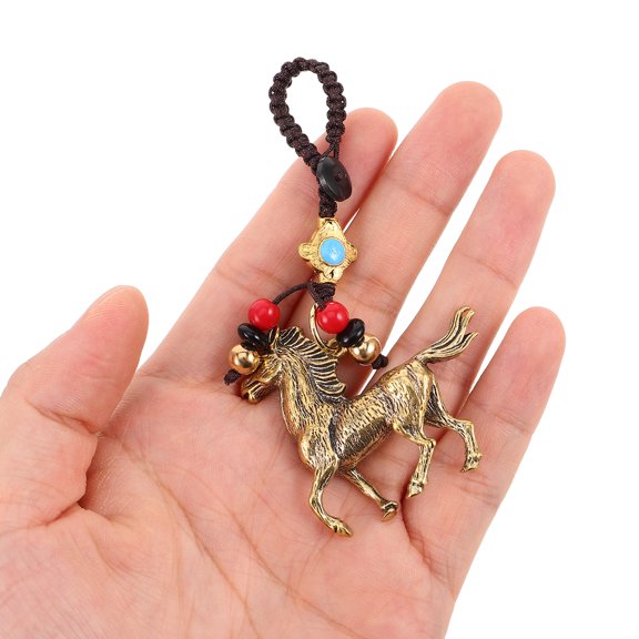 COMPUKAS 2-Pack Animal Keychain Set Brass Pendants for Keys and Bags, Decorative Charms Accessories for Everyday Use