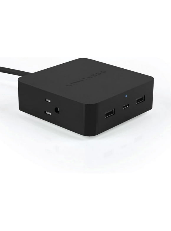 Limitless PowerPro 5-Device Charger with 2X USB Ports, 1x Type-C 20W Power Delivery Port, 2X AC Outlets, and 1,280