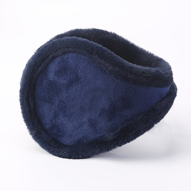 New Thickened Plush Warm Earmuffs Winter Men‘s Ear Protection Ear Warm Solid Color Student Cold-proof Rear Wear Earmuffs