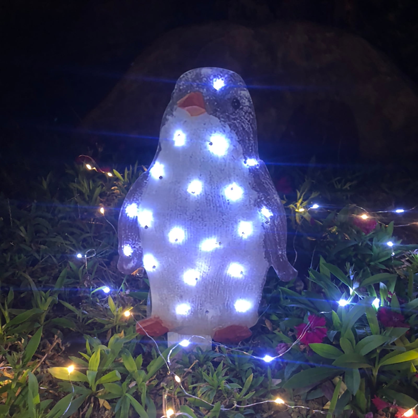 Kayannuo Clearance Lighted Penguin Christmas Outdoor Yard Decorations