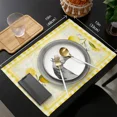 thumbnail image 7 of Summer Lemon Pastoral Style Placemat for Dining Table Tableware Mats 4/6pcs Kitchen Dish Mat Pad Counter Top Mat Home ration, 7 of 7