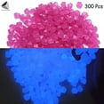 thumbnail image 3 of PULLIMORE 300 Pcs Fish Tank Luminous Rocks Glow in the Dark Luminous Gravel Stones for Garden Walkways Landscaping Decor (Purple), 3 of 6