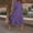 Purple, variant on Womens Dresses Fashion Women Loose Solid Color O-Neck Puff Sleeve Casual Short Sleeves Dress