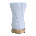 thumbnail image 2 of Lámpara de noche de la noche en el jarrón Lámpara de mesa de 3 colores Dimmable 3D Lámpara de noche impresa Control de botón con Base de madera para sala de estar de dormitorio, 2 of 7
