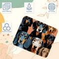 thumbnail image 3 of Dachshund 8.3x9.8 Inch Square Non-Slip Rubber Bottom Mouse Pad, Desk Pad, Desk Mat - Printed Design for Office and Gaming, 3 of 6