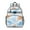 Grey-28, variant on Hand-drawn Watercolor Cat Students Backpack Featuring Cat Print Design, Boho Cat Aesthetic, and Cats & Hearts Pattern