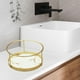 thumbnail image 1 of Estante de almacenamiento de cosméticos, organizador de cosméticos, soporte de maquillaje redondo para encimera de dormitorio, estante de baño para Blanco de una sola capa, 1 of 8